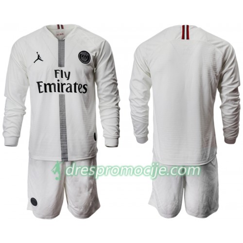 Paris Saint-Germain Dres Jodan Bijela Dječji Treći 2018/19 Dugim Rukavima Paris Saint-Germain Dres Jodan Bijela Dječji Treći 2018/19 Dugim Rukavima